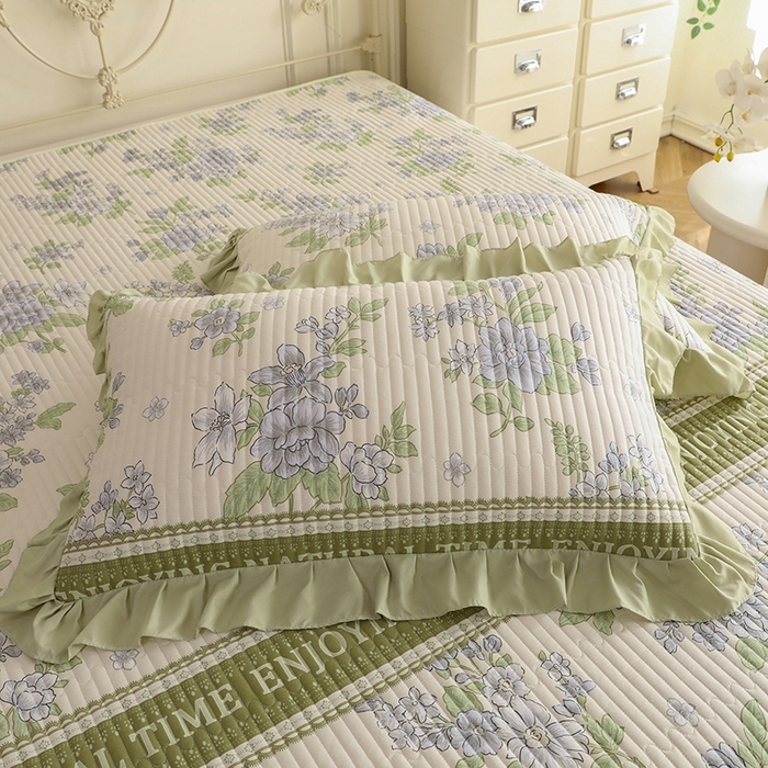 91家纺网 家纺一手货源 找家纺 美达家纺 2025新款全棉夹棉密道款床盖单品床盖床盖单件 风之恋（可定制）