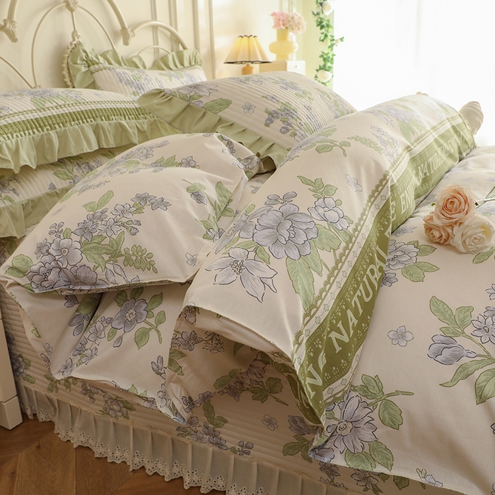 91家纺网 家纺一手货源 找家纺 （总）美达家纺 2025新款全棉夹棉密道款床盖四件套（可定制）