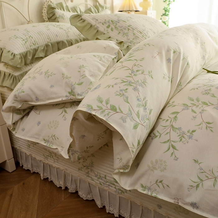 91家纺网 家纺一手货源 找家纺 （总）美达家纺 2025新款全棉夹棉密道款床盖四件套（可定制）