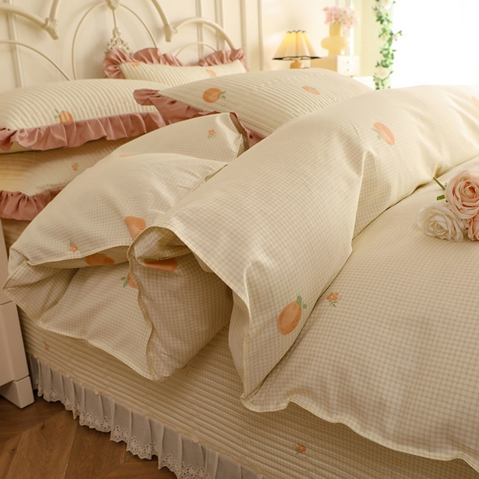 91家纺网 家纺一手货源 找家纺 （总）美达家纺 2025新款全棉夹棉密道款床盖四件套（可定制）