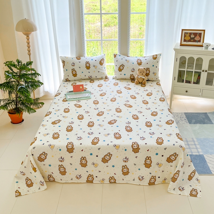 91家纺网 家纺一手货源 找家纺 （总）寻米 2025新款全棉纯棉印花学生季四件套