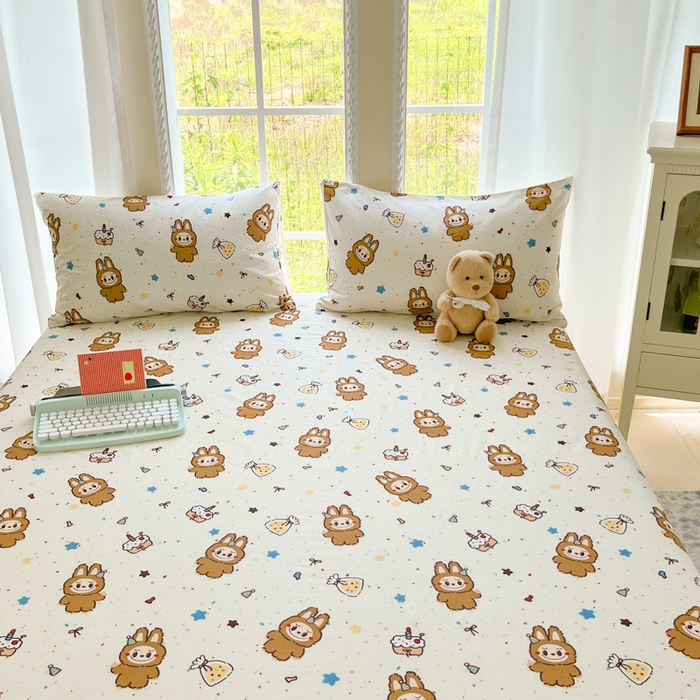 91家纺网 家纺一手货源 找家纺 （总）寻米 2025新款全棉纯棉印花学生季四件套