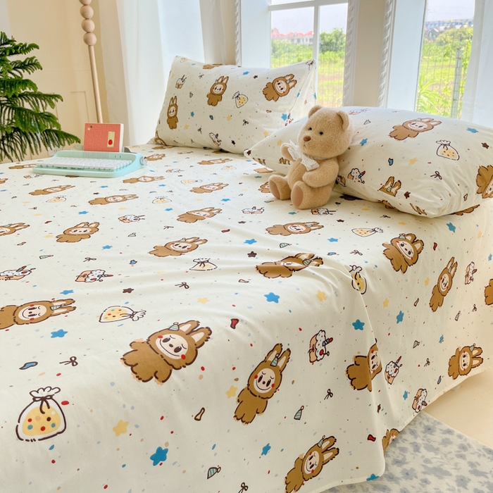 91家纺网 家纺一手货源 找家纺 （总）寻米 2025新款全棉纯棉印花学生季四件套