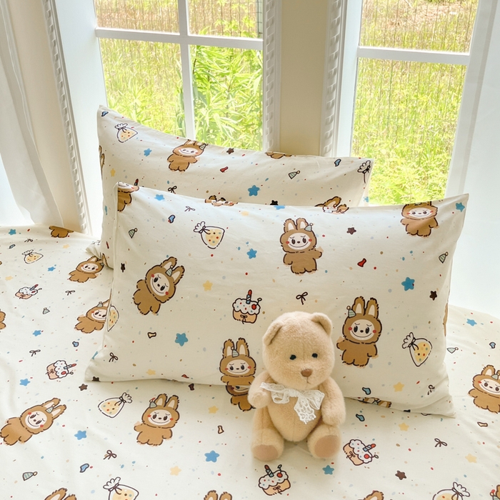 91家纺网 家纺一手货源 找家纺 （总）寻米 2025新款全棉纯棉印花学生季四件套