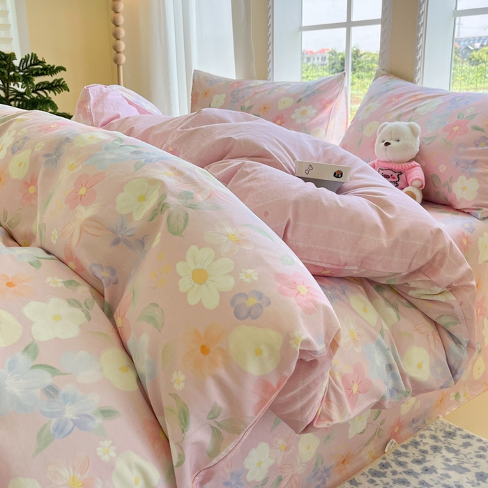 91家纺网 家纺一手货源 找家纺 （总）寻米 2025新款全棉纯棉印花学生季四件套