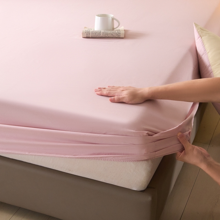 91家纺网 家纺一手货源 找家纺 （总）乐美家纺 2025新款全棉纯棉纯色床笠床笠笠件单床笠