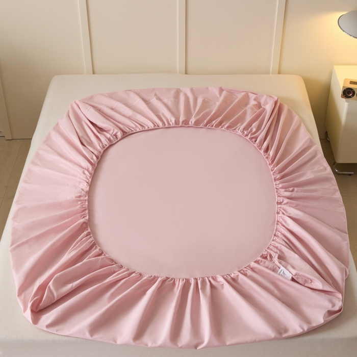 91家纺网 家纺一手货源 找家纺 （总）乐美家纺 2025新款全棉纯棉纯色床笠床笠笠件单床笠