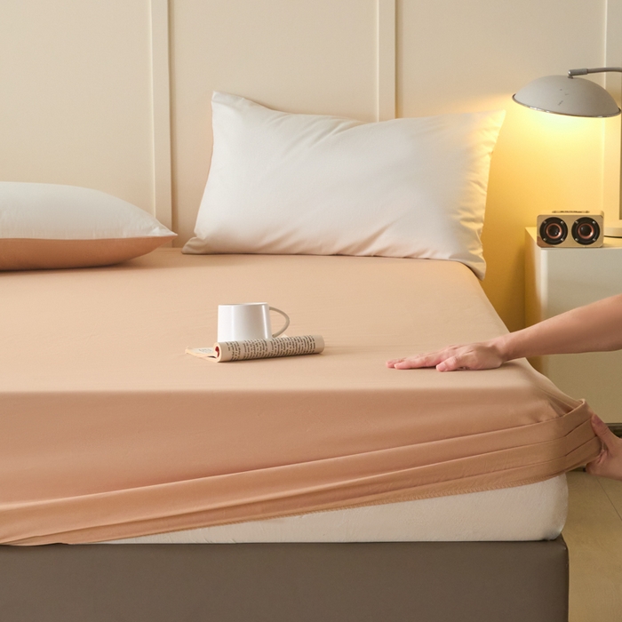 91家纺网 家纺一手货源 找家纺 （总）乐美家纺 2025新款全棉纯棉纯色床笠床笠笠件单床笠