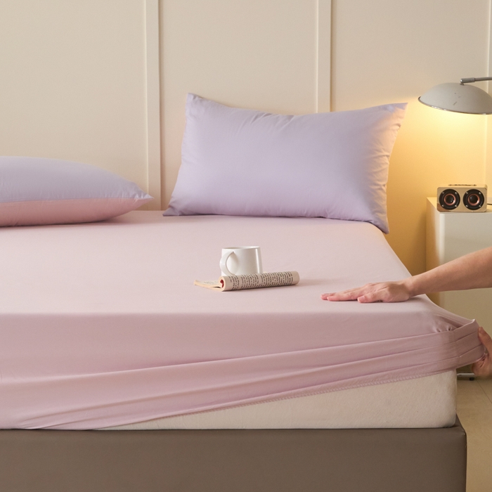 91家纺网 家纺一手货源 找家纺 （总）乐美家纺 2025新款全棉纯棉纯色床笠床笠笠件单床笠