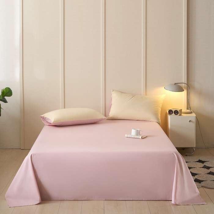 91家纺网 家纺一手货源 找家纺 （总）乐美家纺 2025新款全棉纯棉纯色床单床单单件单床单