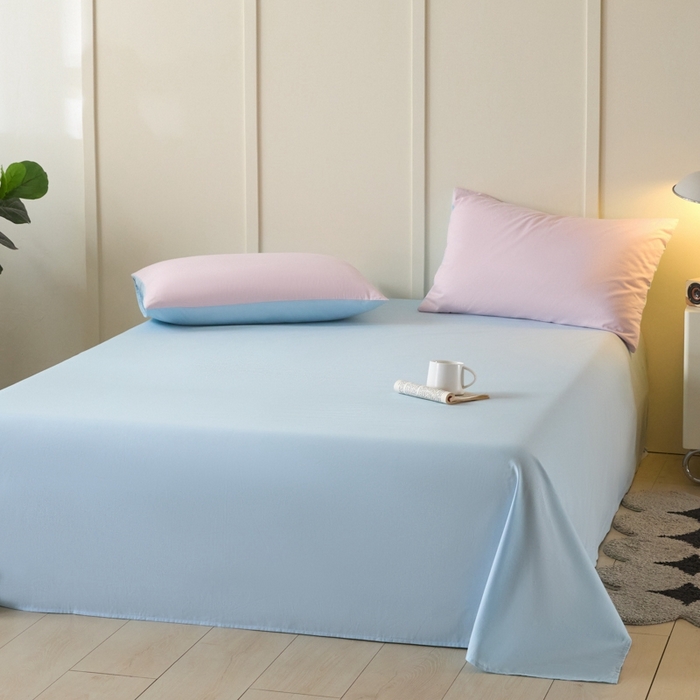 91家纺网 家纺一手货源 找家纺 （总）乐美家纺 2025新款全棉纯棉纯色床单床单单件单床单