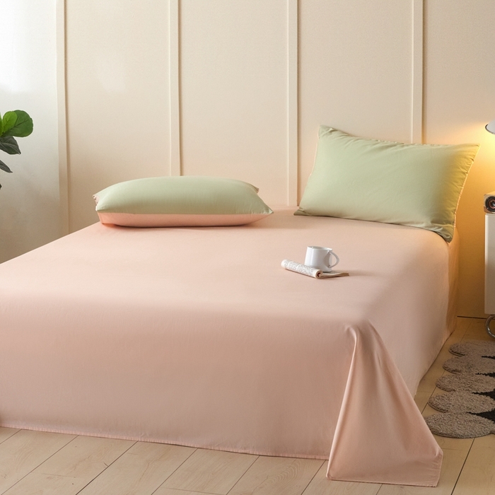 91家纺网 家纺一手货源 找家纺 （总）乐美家纺 2025新款全棉纯棉纯色床单床单单件单床单