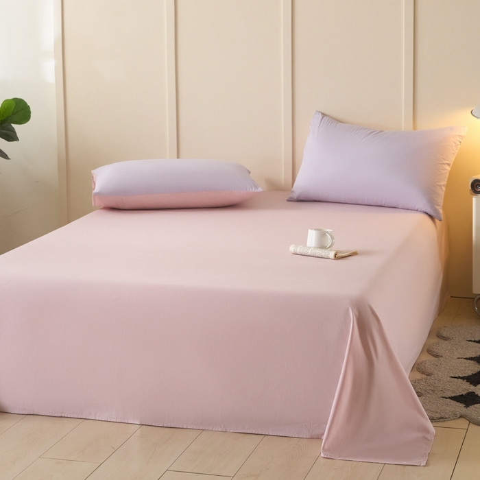 91家纺网 家纺一手货源 找家纺 （总）乐美家纺 2025新款全棉纯棉纯色床单床单单件单床单