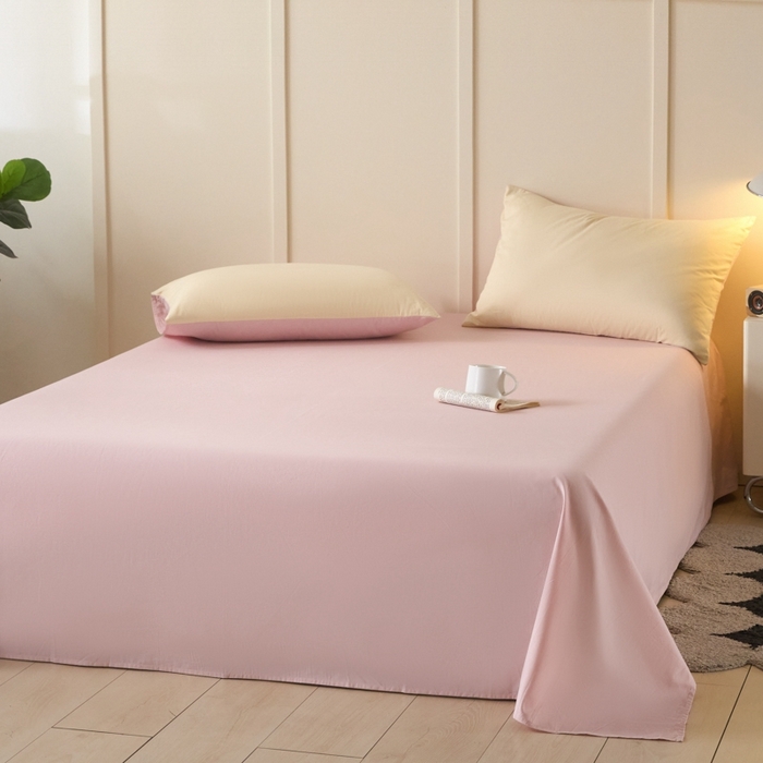 91家纺网 家纺一手货源 找家纺 （总）乐美家纺 2025新款全棉纯棉纯色床单床单单件单床单