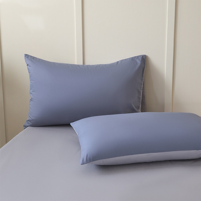 （总）乐美家纺 2025新款全棉纯棉双拼纯色枕套枕套单件单枕套