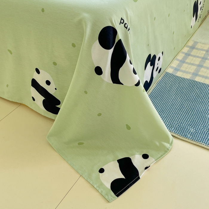 91家纺网 家纺一手货源 找家纺 寻米 2025新款全棉纯棉印花学生季四件套 爱你熊