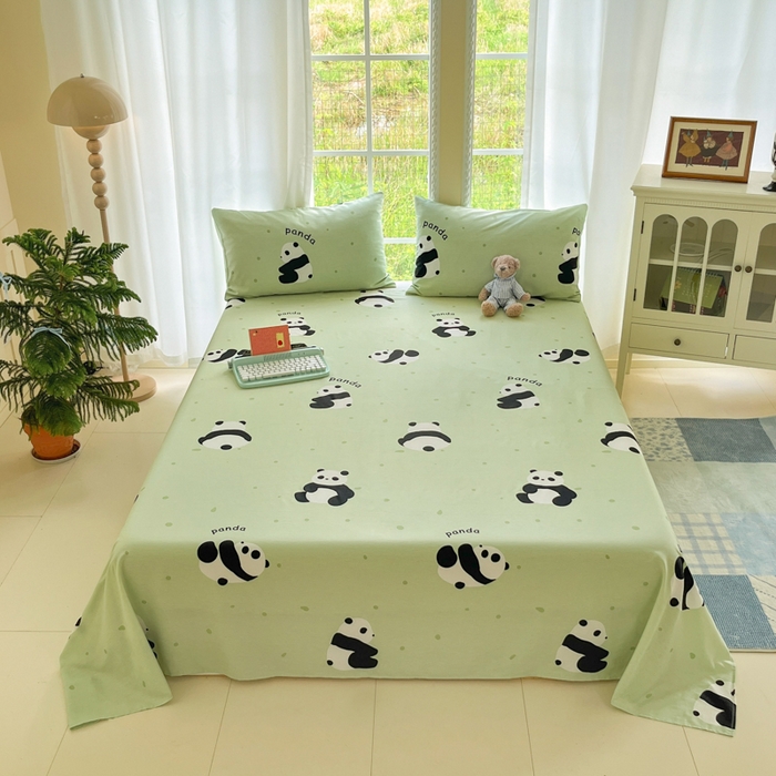 91家纺网 家纺一手货源 找家纺 寻米 2025新款全棉纯棉印花学生季四件套 爱你熊