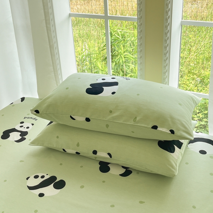 91家纺网 家纺一手货源 找家纺 寻米 2025新款全棉纯棉印花学生季四件套 爱你熊