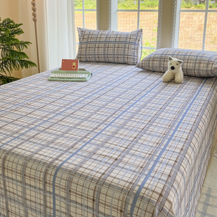 91家纺网 家纺一手货源 找家纺 寻米 2025新款全棉纯棉印花学生季四件套 柏林小镇