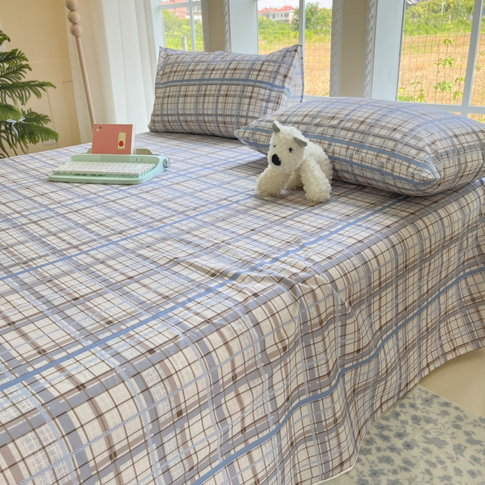 91家纺网 家纺一手货源 找家纺 寻米 2025新款全棉纯棉印花学生季四件套 柏林小镇