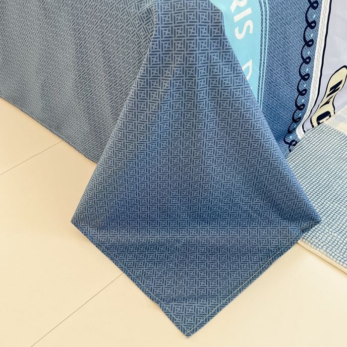 91家纺网 家纺一手货源 找家纺 寻米 2025新款全棉纯棉印花学生季四件套 布鲁克林