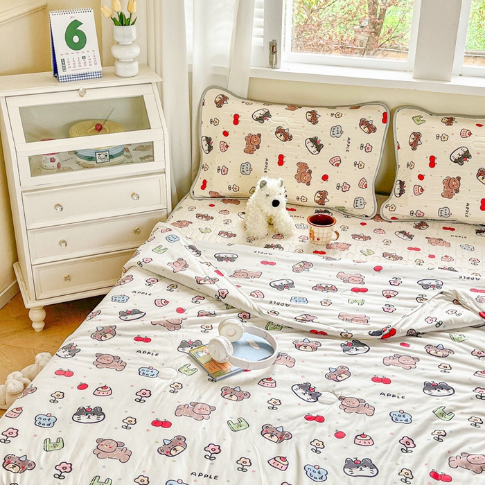 91家纺网 家纺一手货源 找家纺 小叮当家纺仓储工厂店 提供买家秀爆款花型不断货）2025新款A类母婴级宝宝被子豆豆绒牛奶针织棉被子儿童豆豆被大豆被春秋冬被 牛奶针织被-动物世界