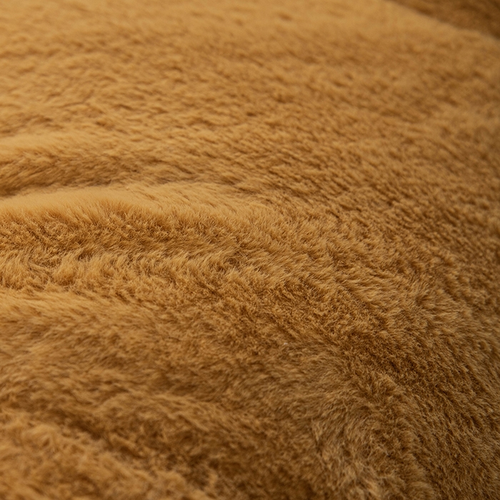 91家纺网 家纺一手货源 找家纺 一兰家纺 2025新款秋冬兔绒单人靠垫加厚多功能长毛绒护腰靠垫靠背-兔绒哈基米系列 兔绒哈基米-黄