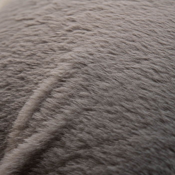 91家纺网 家纺一手货源 找家纺 一兰家纺 2025新款秋冬兔绒单人靠垫加厚多功能长毛绒护腰靠垫靠背-兔绒哈基米系列 兔绒哈基米-灰