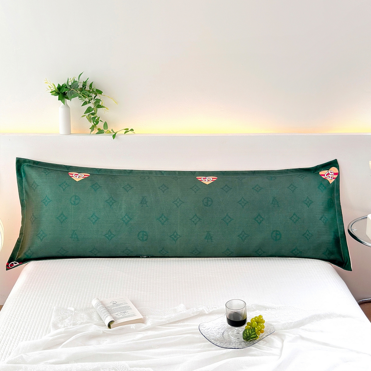 91家纺网 家纺一手货源 找家纺 云玲时尚 2025新款凉感丝双人枕枕头 米妮兔-绿