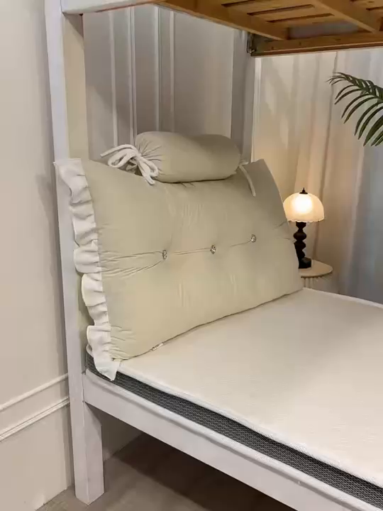 91家纺网 家纺一手货源 找家纺 （总）一兰家纺 2025新款学生季床头靠垫床上护栏公主风靠枕床上抱枕护腰靠--花容系列