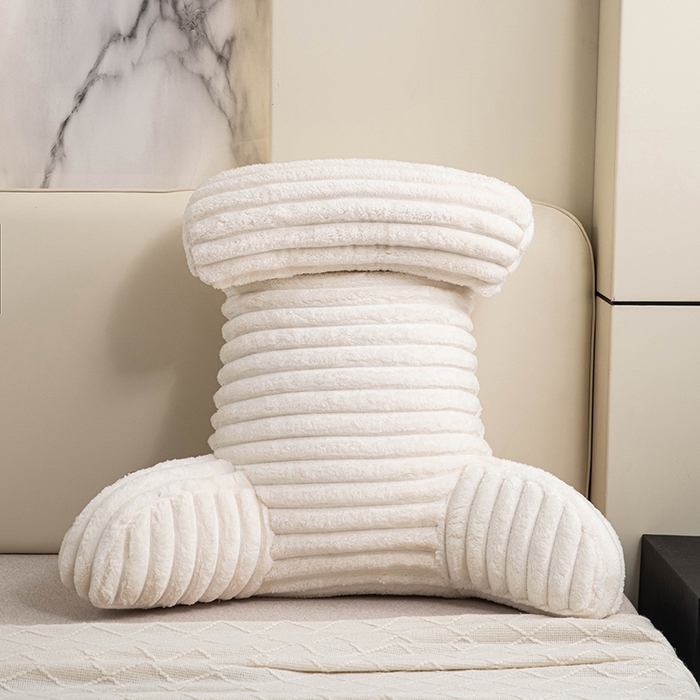 91家纺网 家纺一手货源 找家纺 （总）一兰家纺 2025新款单人靠垫加厚薯条绒床头靠背护腰靠垫可拆洗款-薯薯系列