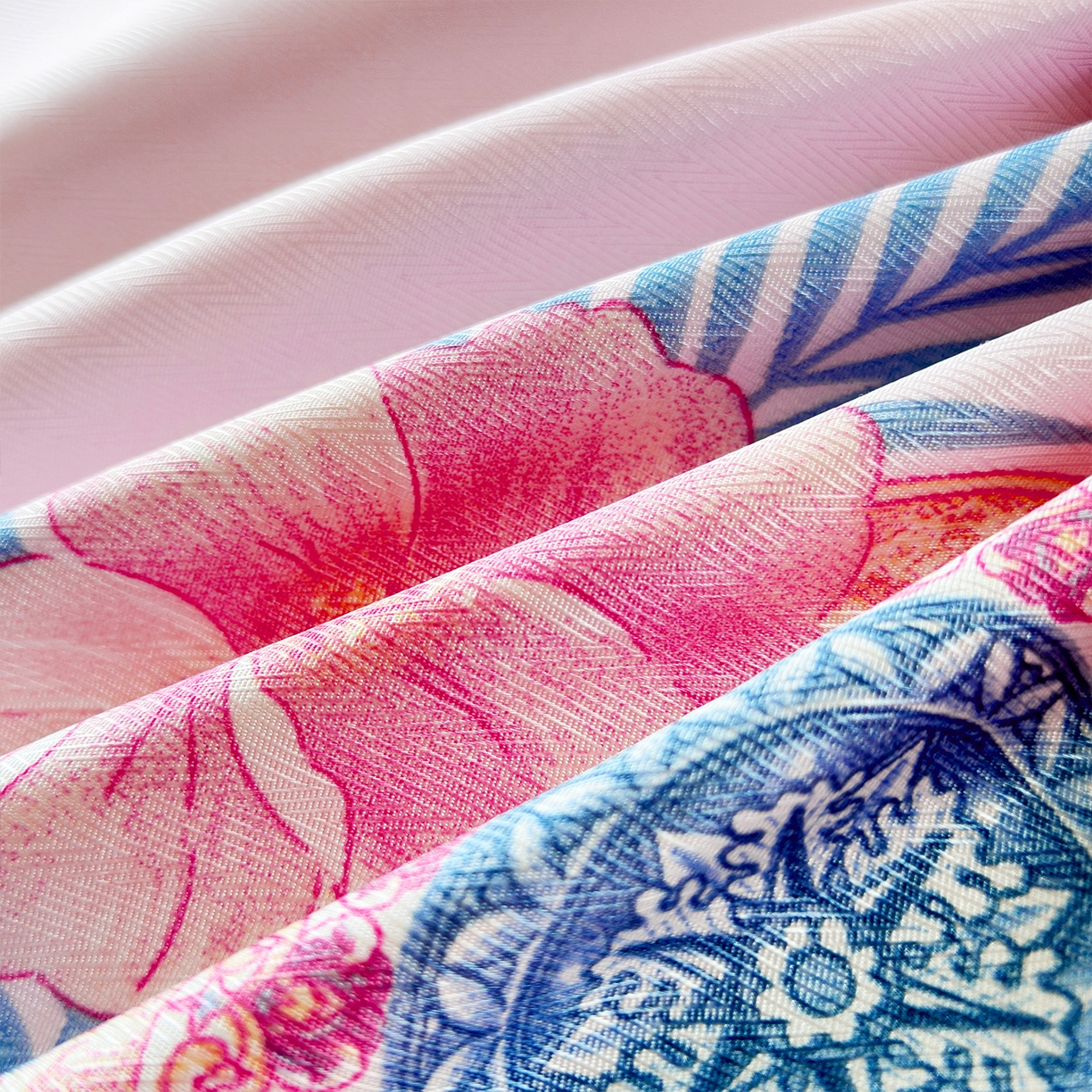 91家纺网 家纺一手货源 找家纺 云玲时尚 2025新款凉感丝双人枕枕头 国色天香-粉