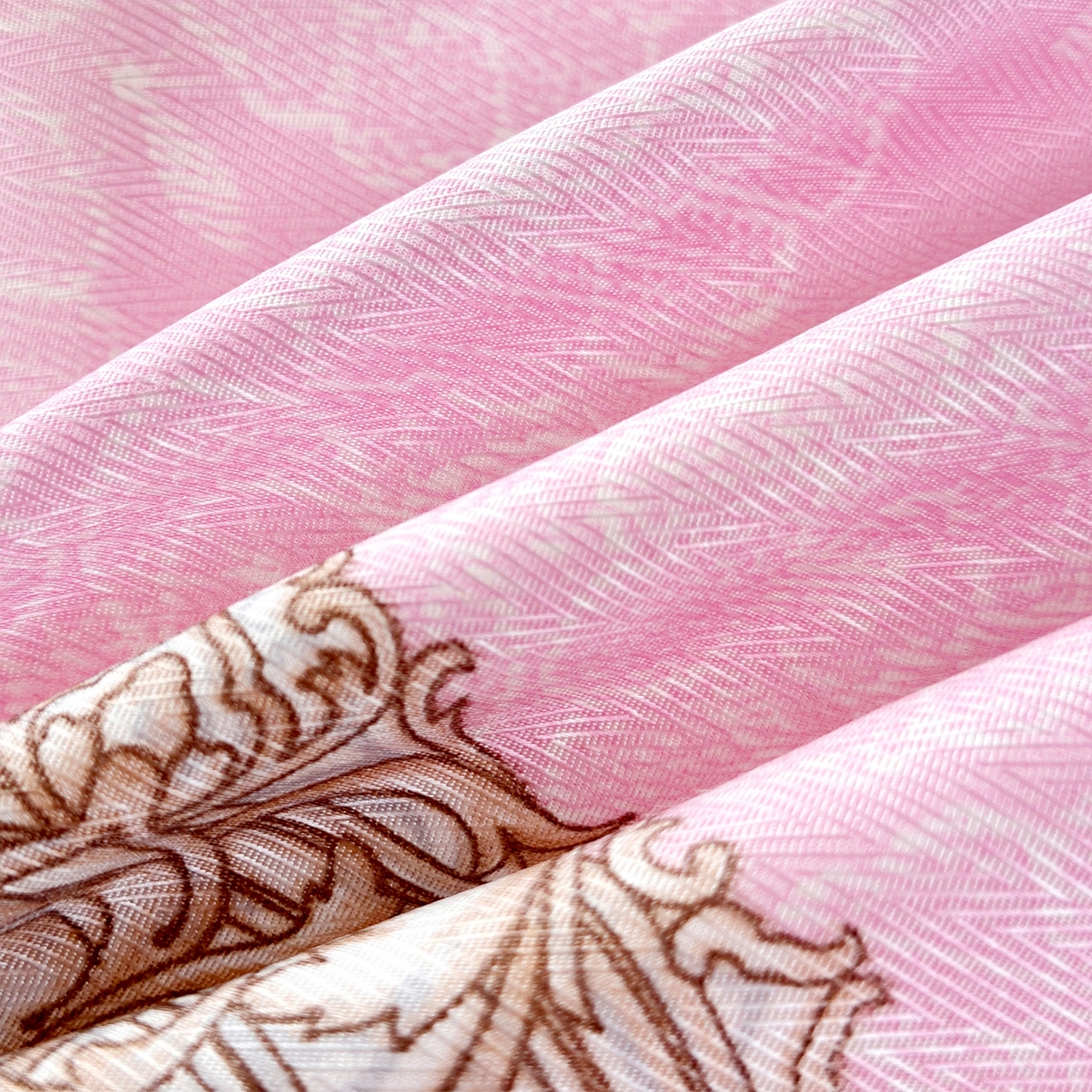 91家纺网 家纺一手货源 找家纺 云玲时尚 2025新款凉感丝双人枕枕头 空谷幽兰-粉