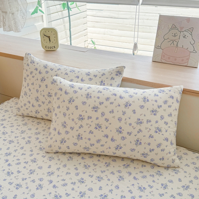 91家纺网 家纺一手货源 找家纺 莎臣豹 2025新款A类云感木棉皱皱纱双层纱床裙可配二三件套 威尼斯纱雾