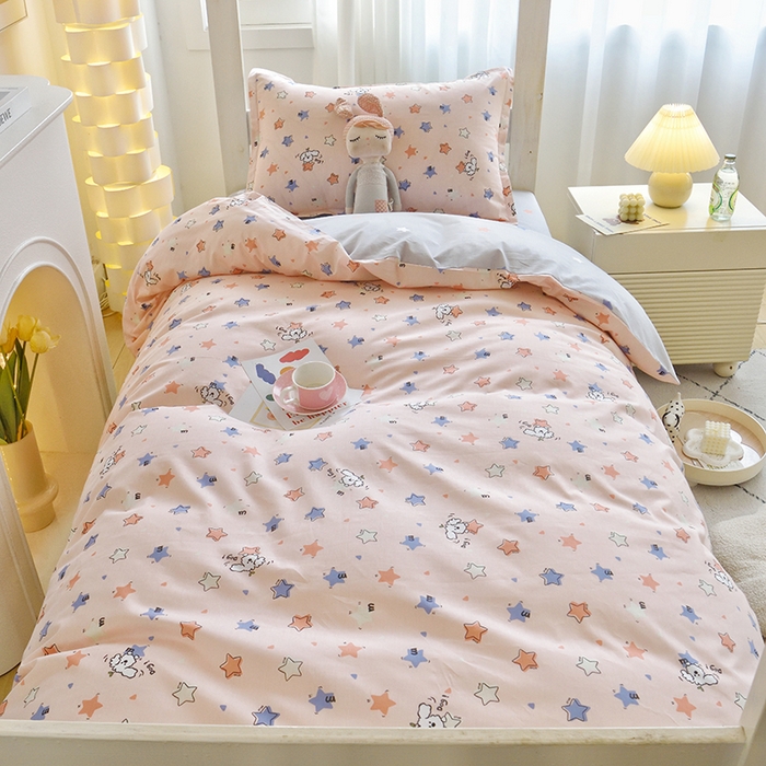 91家纺网 家纺一手货源 找家纺 天之爱 2025年新款13372全棉三件套学生上下铺6件套多件套 星际宝贝