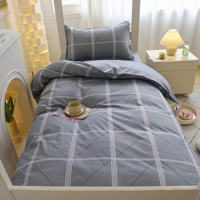 91家纺网 家纺一手货源 找家纺 天之爱 2025年新款13372全棉三件套学生上下铺6件套多件套 旅途