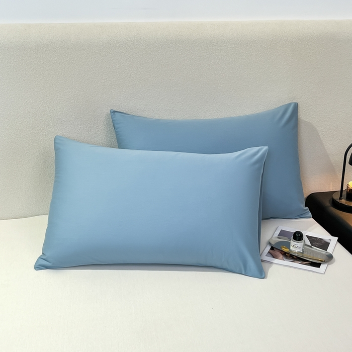 91家纺网 家纺一手货源 找家纺 暖季家纺 2025新款全棉13376单枕套系列 40-纯色海清