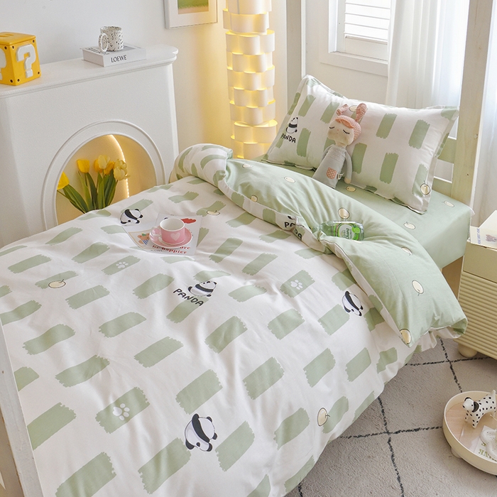 91家纺网 家纺一手货源 找家纺 天之爱 2025年新款13372全棉三件套学生上下铺6件套多件套 胖嘟嘟