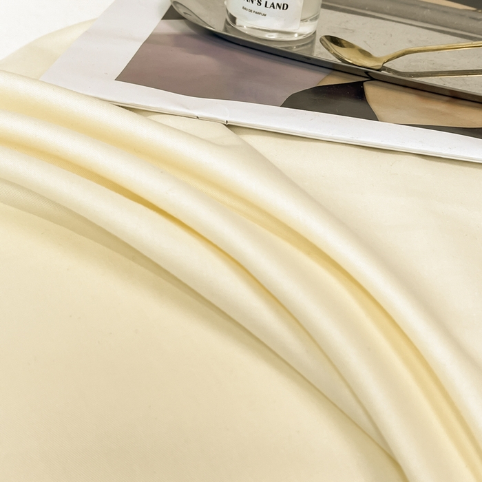 91家纺网 家纺一手货源 找家纺 暖季家纺 2025新款全棉13376单枕套系列 40-纯色米黄