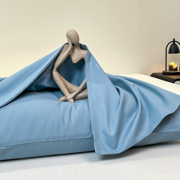 91家纺网 家纺一手货源 找家纺 暖季家纺 2025新款全棉13376单枕套系列 40-纯色海清