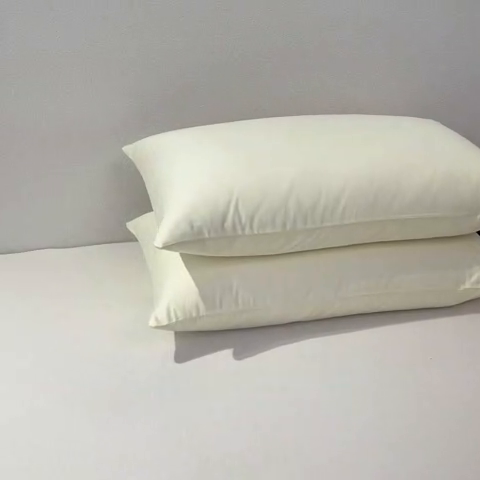 91家纺网 家纺一手货源 找家纺 暖季家纺 2025新款全棉13376单枕套系列 40-纯色米黄