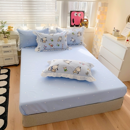 91家纺网 家纺一手货源 找家纺 （总）玉元坊 2025新款单品全棉纯棉1.2m1.5米1.8*2m床笠防尘罩