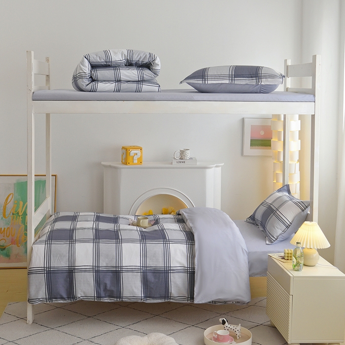 91家纺网 家纺一手货源 找家纺 （总）天之爱 2025年新款13372全棉三件套学生上下铺6件套多件套