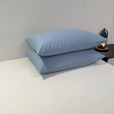 91家纺网 家纺一手货源 找家纺 暖季家纺 2025新款全棉13376单枕套系列 40-纯色海清