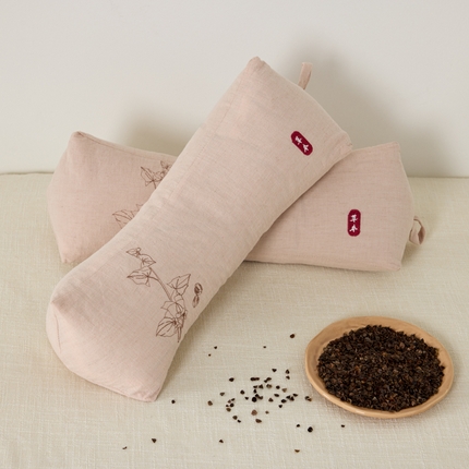 91家纺网 家纺一手货源 找家纺 （总）昕科 2025新款棉麻三角荞麦枕枕芯-棉麻三角枕头草本荞麦壳牵引颈椎枕芯