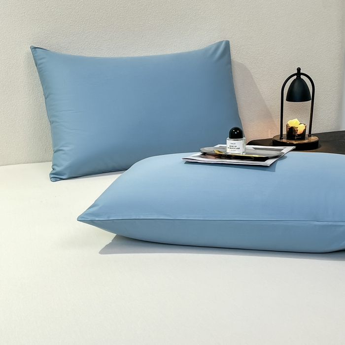 91家纺网 家纺一手货源 找家纺 暖季家纺 2025新款全棉13376单枕套系列 40-纯色海清