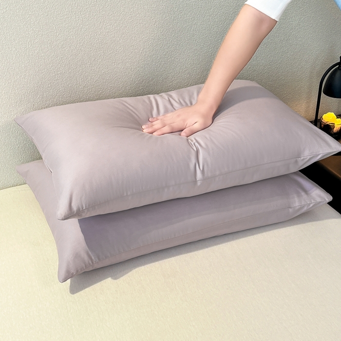 91家纺网 家纺一手货源 找家纺 暖季家纺 2025新款全棉13376单枕套系列 40-纯色山灰