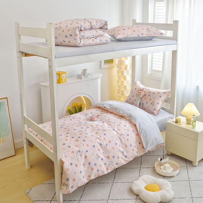 91家纺网 家纺一手货源 找家纺 天之爱 2025年新款13372全棉三件套学生上下铺6件套多件套 星际宝贝