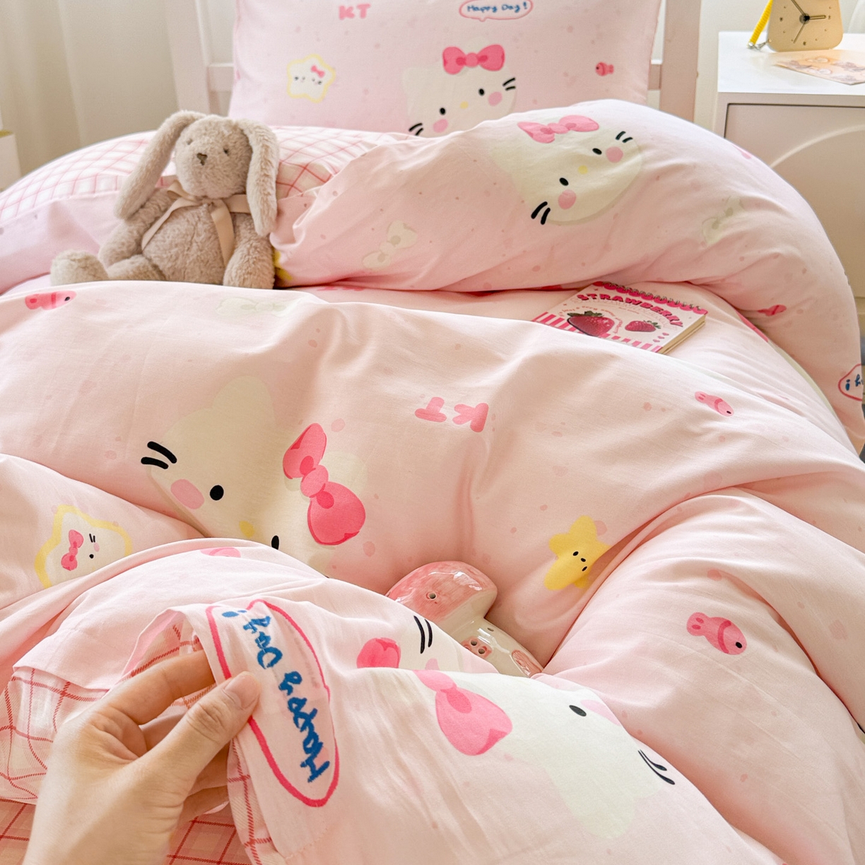 91家纺网 家纺一手货源 找家纺 （总）慕尚家纺 2025新款13070全棉学生季全棉学生床三件套