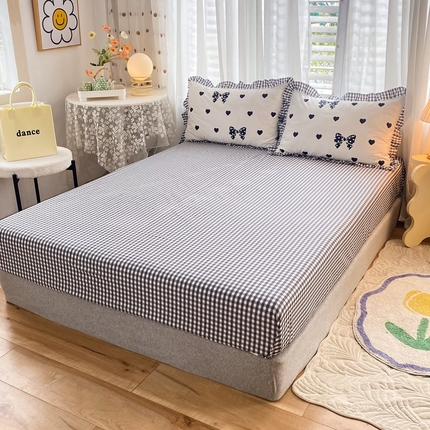 91家纺网 家纺一手货源 找家纺 （总）玉元坊 2025新款单品全棉纯棉1.2m1.5米1.8*2m床笠防尘罩